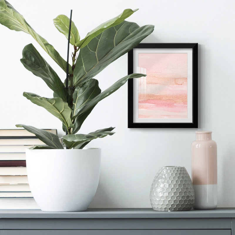 «Rose Fade I», impression encadrée, H 28,5 po x l 20,5 po, Noir