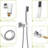 10 Inch Ceiling Mounted Dual Shower Head - With Rainfall And Handheld, 360 Rotatable For Customized Showering Mount Function System Rain Finish Valve-127676705