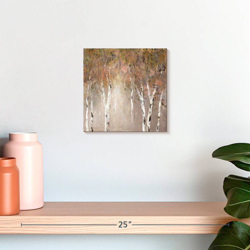 Avery Sunlit Birch I, 10" H x 10" W