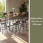 Pub High Dining Table Set, Industrial Style Pub Table, Pu Leather Bar Chairs-97893299-97893297-97893298