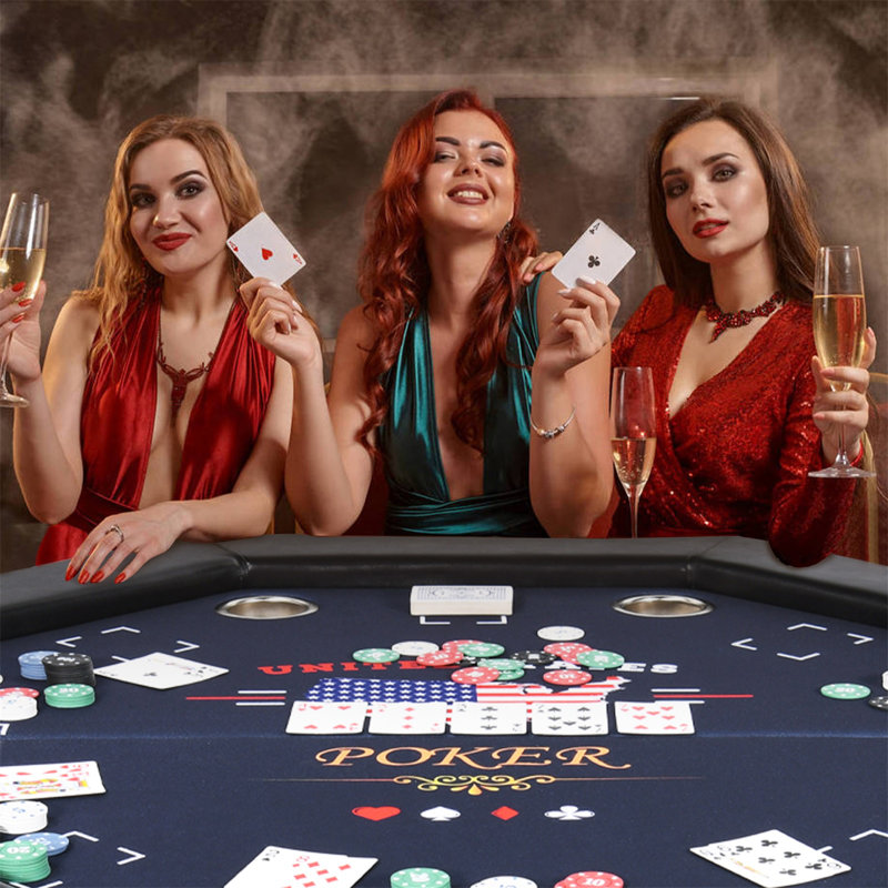 Table de poker pour 8 joueurs Kulamoon, Noir