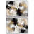 Abstract Bike in Gold Set Canvas Contemporary Art by Art Remedy-111736560-111736556
