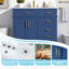 Meuble-lavabo 36 po: lavabo en céramique, 4 tiroirs à fermeture en douceur pour les petites salles de bain-558469845