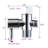 Elongated Hand Held Bidet with Faucet