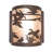 8" Wide Ducks In Flight Right Wall Sconce