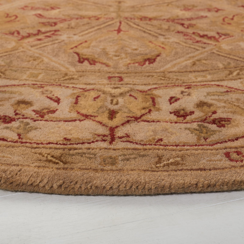Evie Hand Tufted Wool Oriental Rug, Round 8'