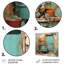 «Farmhouse Turtle Tranquility Bath - Raven Animal», art mural en métal-1402301033