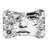 Minimalist Line Faces - 1 Piece Bone Shape Feeding Mat