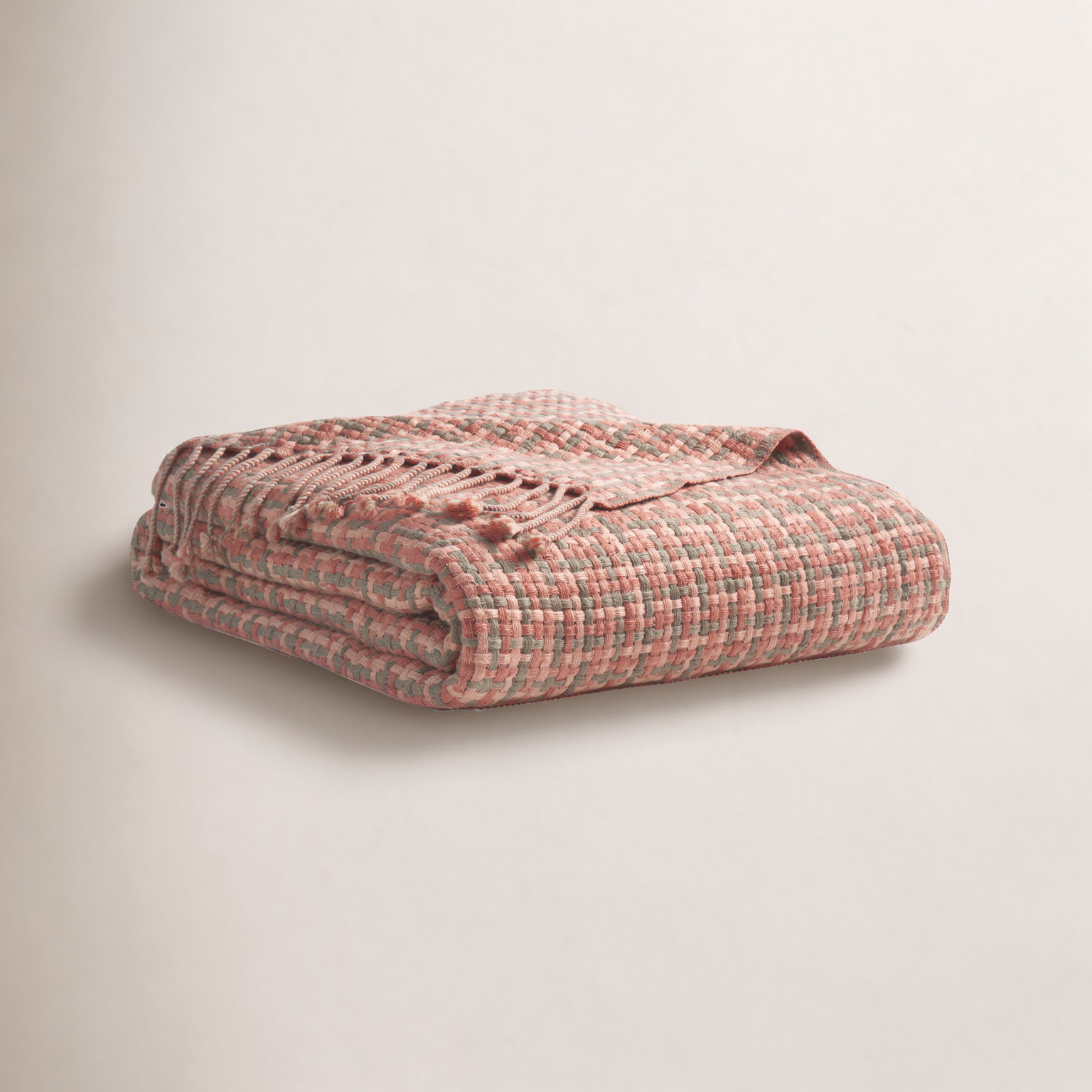 Chaperone Hand Woven Throw Blanket, Orange
