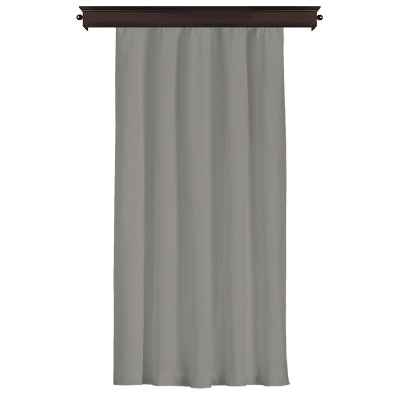 Rideau en polyester Dursunbey, Gris