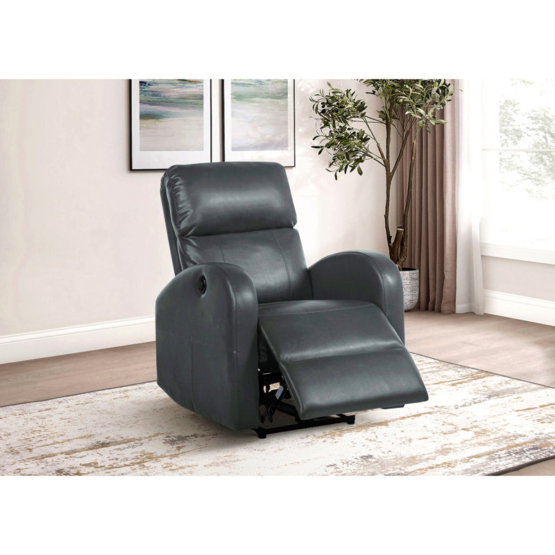 Fauteuil inclinable électrique rembourré, Gris