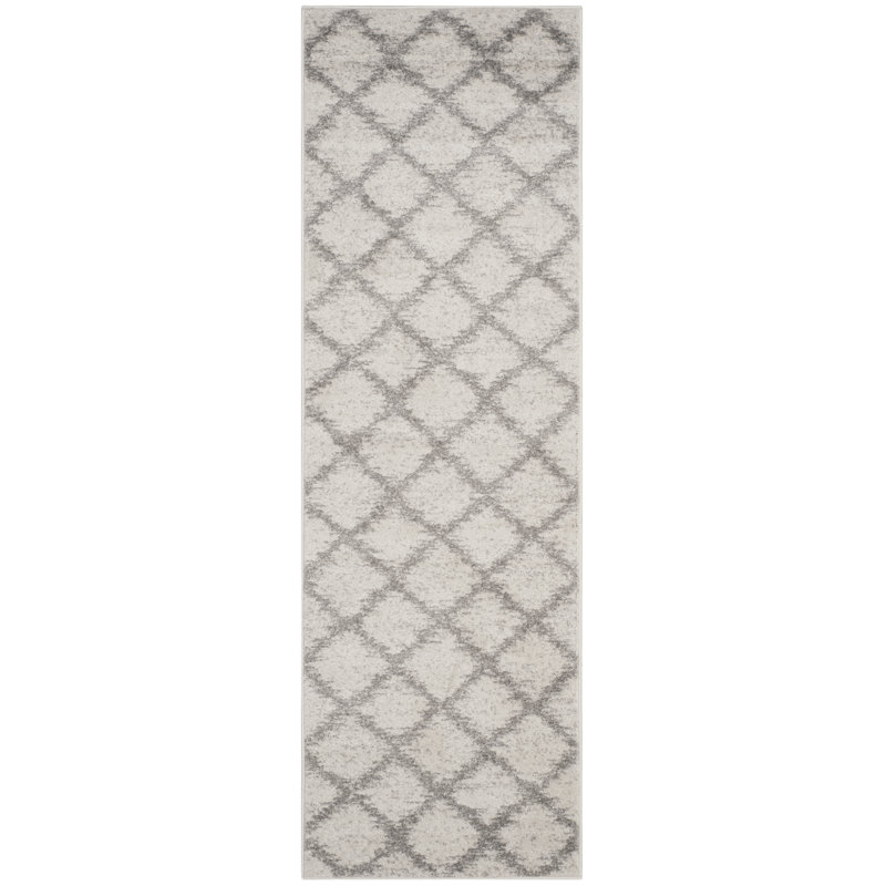 Oddger Performance Geometric Rug, Runner 2'6" x 8'