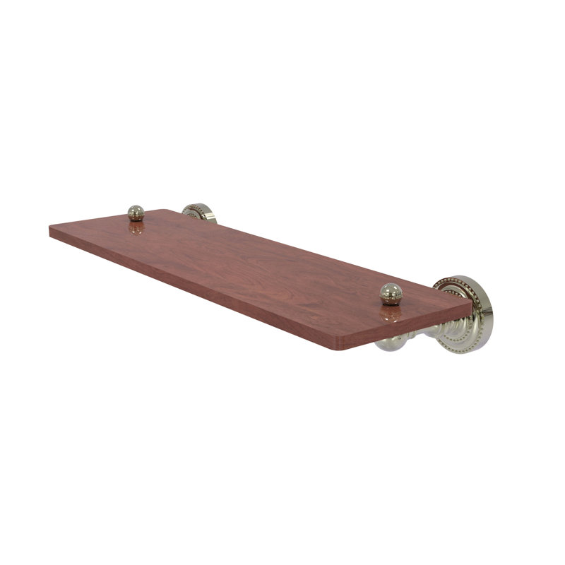 Marchmont Bracket Shelf, Polished Nickel, 2.5" H x 16" W x 5" D