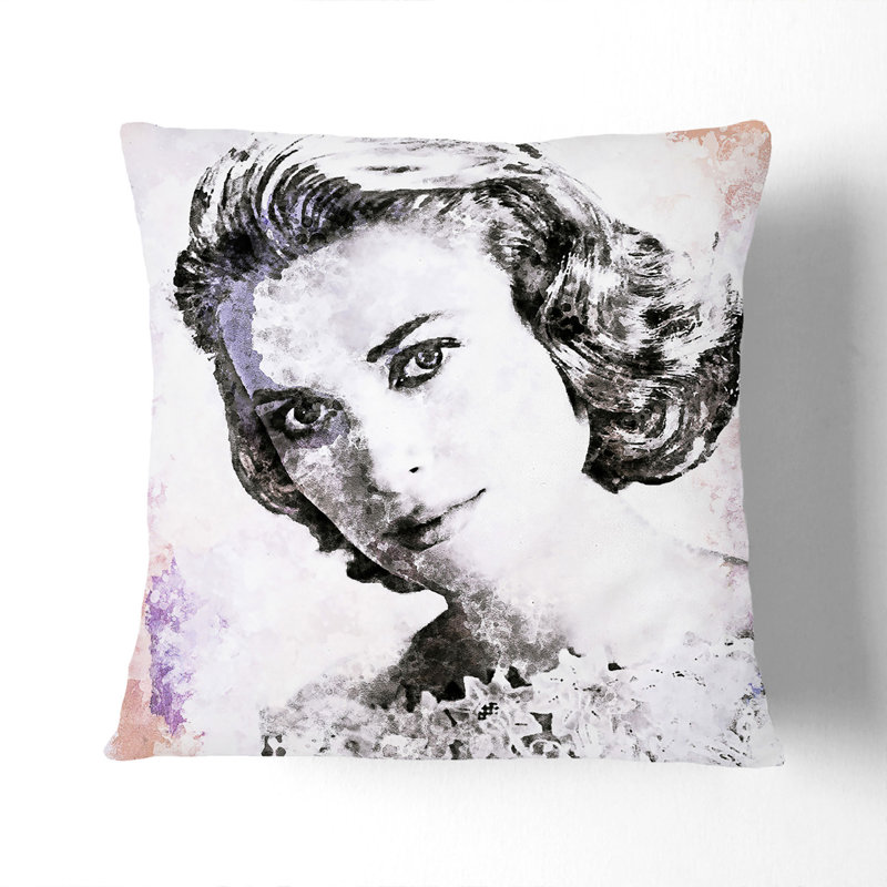 Square Cushion, 55cm H x 55cm W x 20cm D, Black