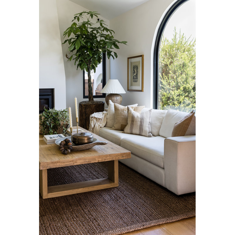 Pure Salt By Momeni Torquay Soumak Machine Weave Jute And Wool Natural Area Rug 6' X 6' Round, Rectangle 8' x 11', Dark Brown