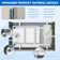 47" x 27.6" Standard Rectangular Freestanding Soaking Acrylic Small Bathtub with Integrated Seat for Small Space