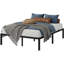 Structure de lit double en métal avec lattes en acier, lit plateforme de 14 pouces, silencieux, assemblage facile, noir-321667118-330811802-315236040