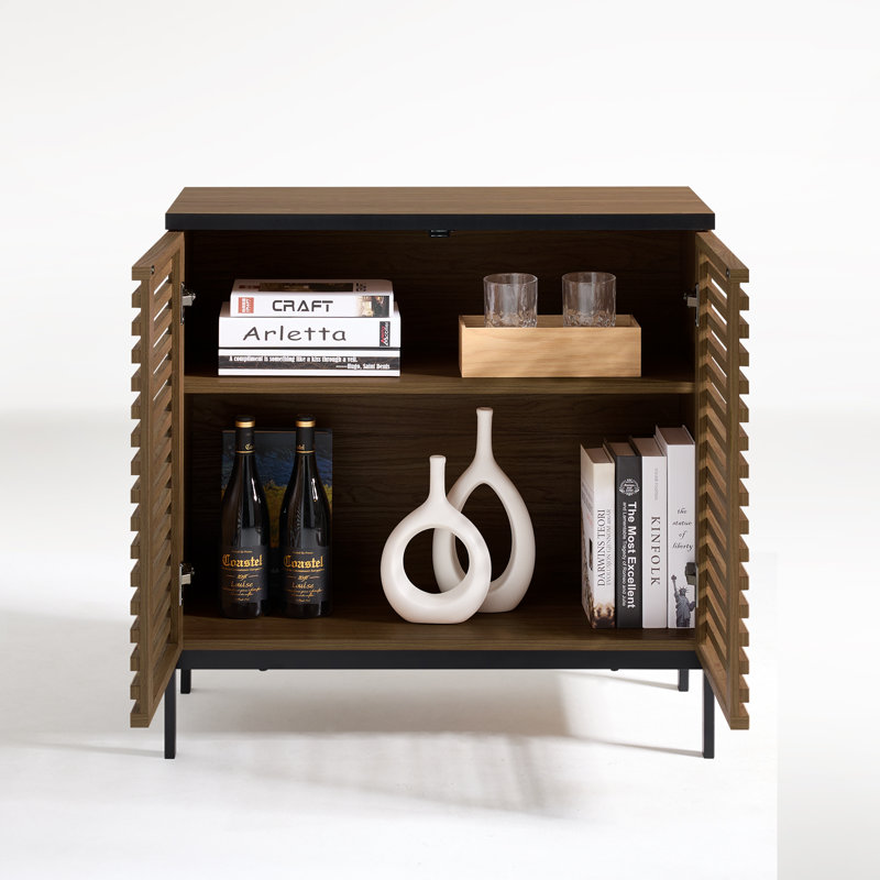 Shaurya 31'' Tall Accent Cabinet, Walnut