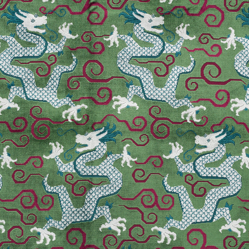 Tissu en velours Bixi, Émeraude