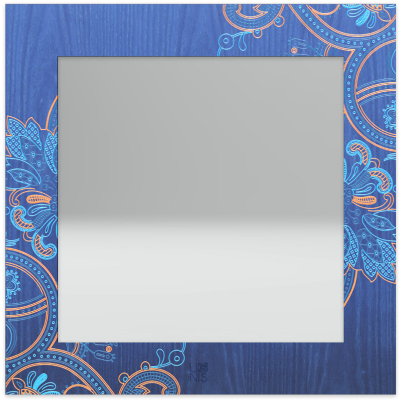 Dolcevita Flat Mirror, Blue/Light Blue/Orange