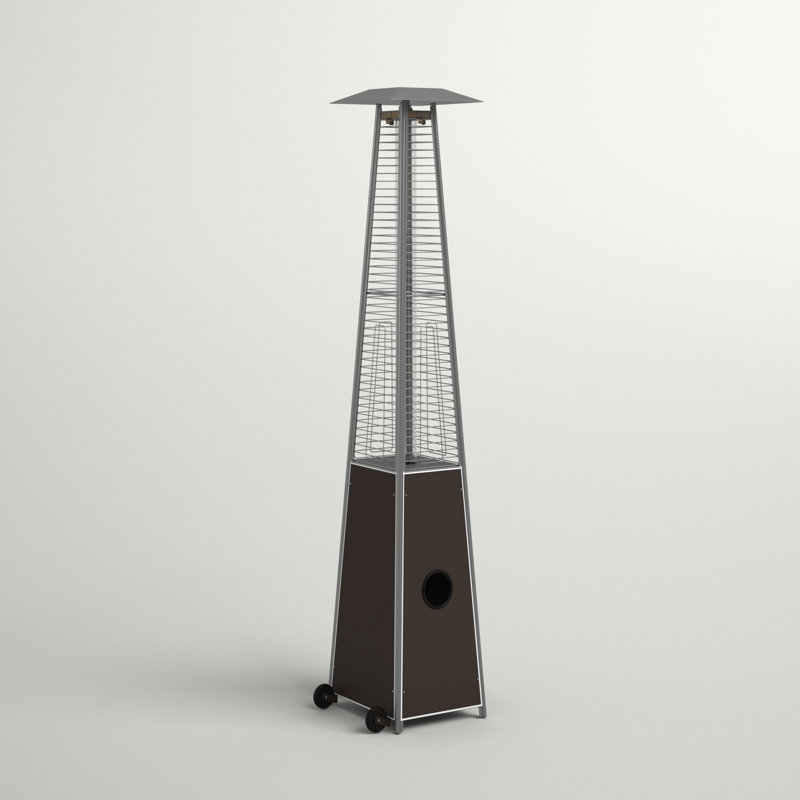 Kelcea 40000 Propane Standing Patio Heater, Hammered Bronze