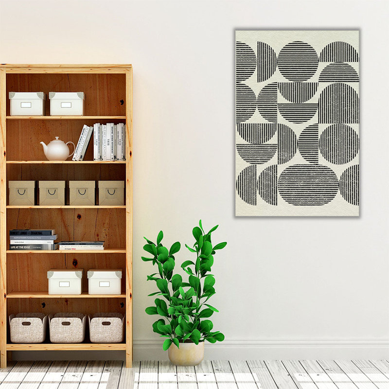 Geo Alignment I - reproduction d'art sur toile, H 48 po x l 32 po