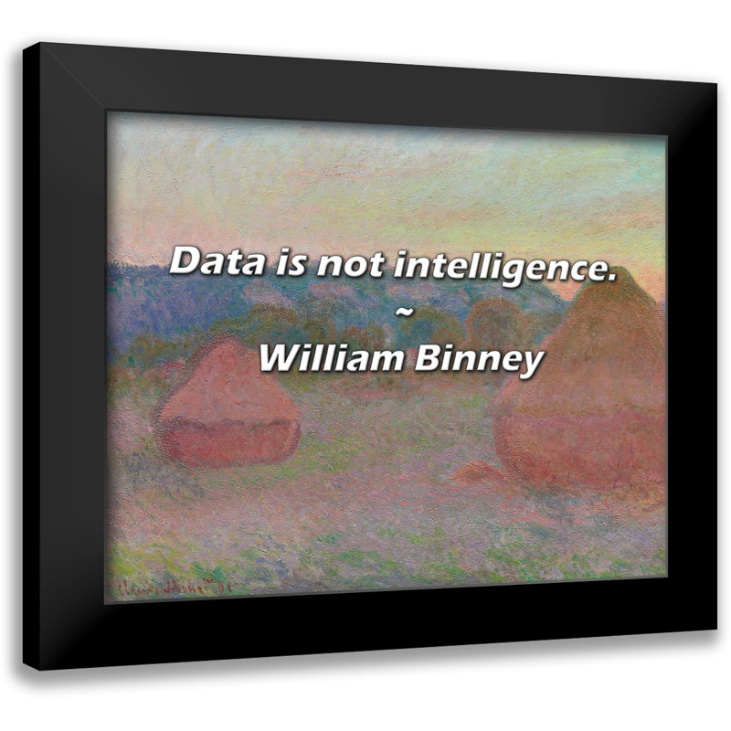 William Binney Quote: Data is not intelligence.