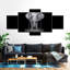 «Elephant Zone On Canvas», ensemble de 5 pièces-2139767953
