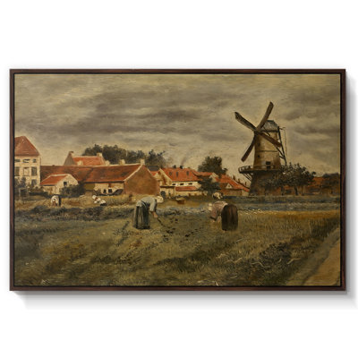 «The Potato Harvest», 1875 - Henri De Braekeleer, toile tendue avec châssis