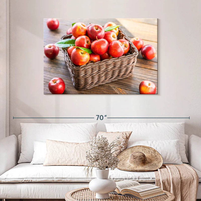 Récolte de pommes fraîches Yarlin, H 30 po x l 45 po