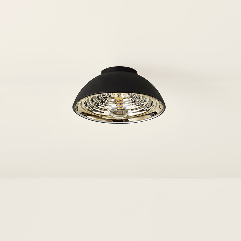 Eclipse 1 Light Flush Mount, 5.75" H x 11.75" W x 11.75" D