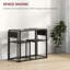 Helotes 3 Piece Dining Table and Chairs Set, Space Saving-123808881-123808886