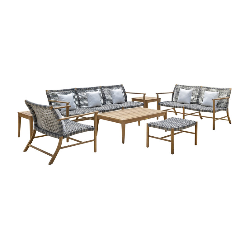 Catherine Outdoor 4 - Piece Teak Conversation Set