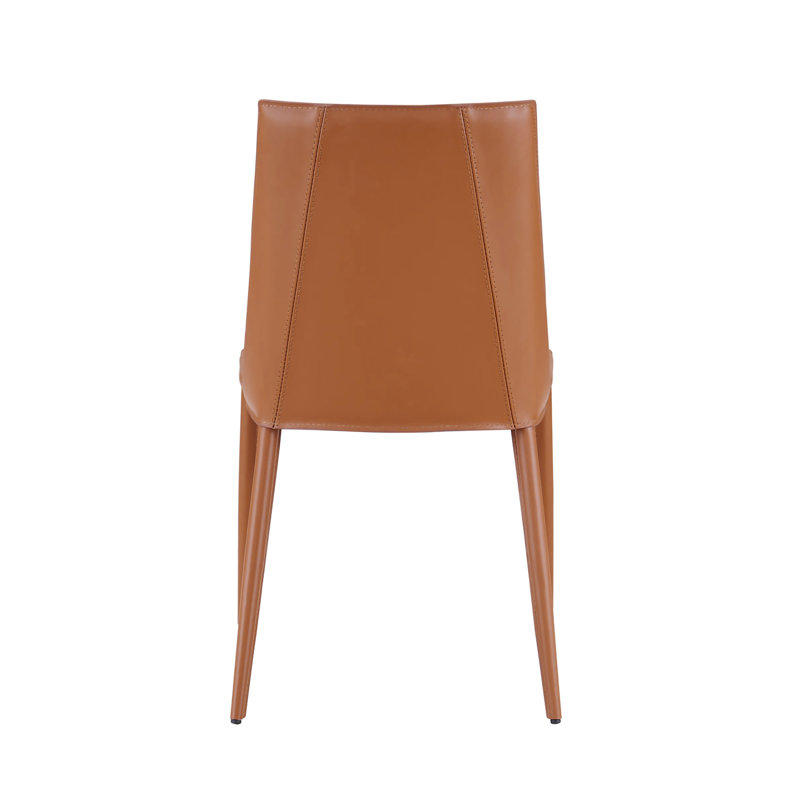 Carramar 18.3'' H Upholstered Side Chair, Dark Caramel