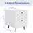 Modern Night Stand Storage Cabinet For Living Room Bedroom, Steel Cabinet With 2 Drawers,Bedside Furniture, Circular Handle