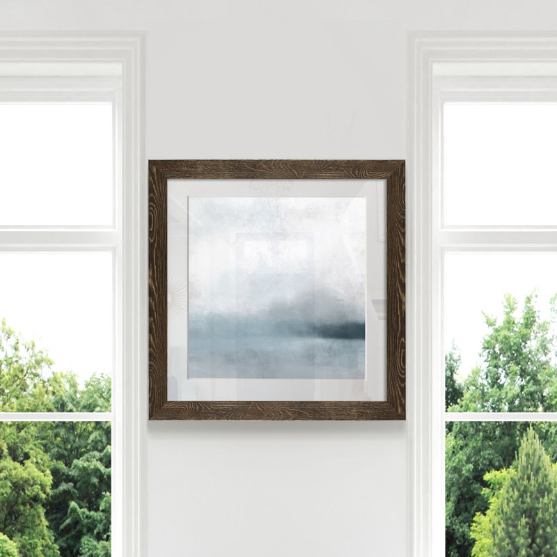 « Quiet Fog I », impression sur papier, Cadre noyer, H 21 po x l 21 po x P 1 po