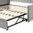 Upholstered daybed with Pop Up Trundle-345409499