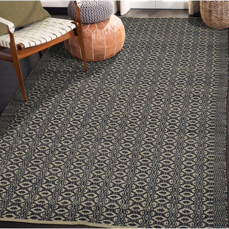 Tapis écologique en mélange de jute tissé à la main et à faible densité Bertrand, Rectangle 5 pi x 8 pi