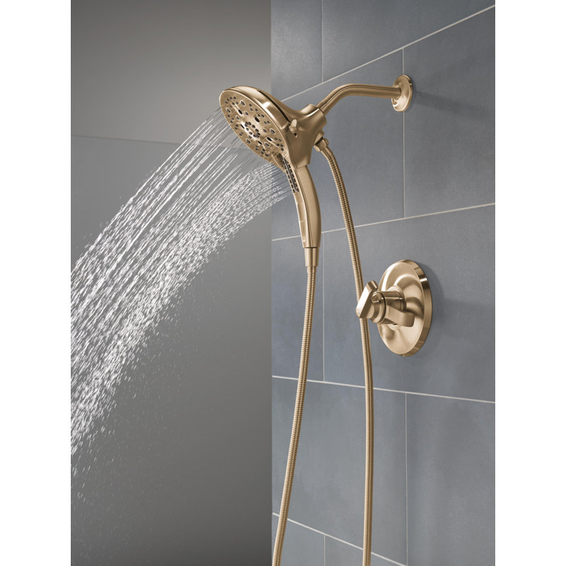 Tetra 17 Series Dual-Function Shower Faucet Trim, In2ition Shower Head with Handheld Spray Trim Kit, Lumicoat Bronze