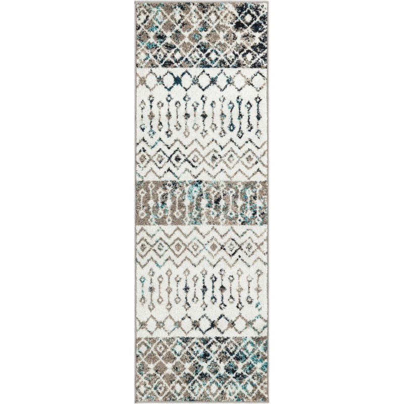 Abstract Indoor Rug, Runner 2' x 6'