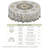1pc elegant white and gold floral Lillo with a retro silver-gray luxury style, embossed edges, and durable woven polyester fabric, suitable for home kitchen, outdoor garden, festival gatherings, restaurant and banquet decoration-777155391-777155390
