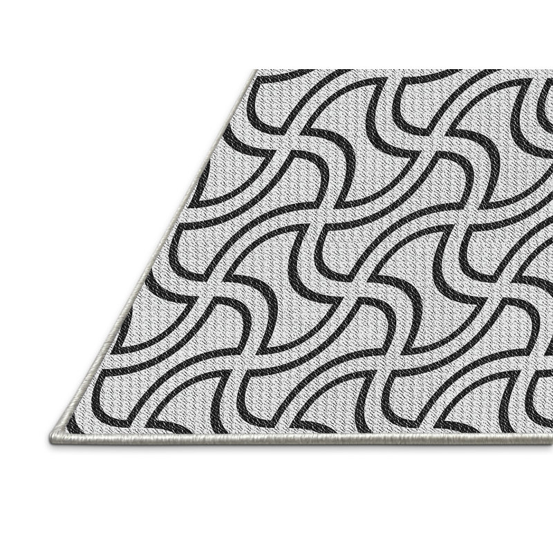 Tapis gris Power Loom, Rectangle 8 pi x 10 pi