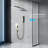 12-inch Brushed Gold Crossbar Dual-function Shower Set-114468505