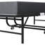 Lit d'invité de 75 pouces avec matelas en mousse à mémoire de forme de 5 po, peu encombrant, structure en métal robuste sur roulettes, idéal pour les petites pièces pliant pour les invités de 5 pouces