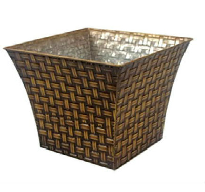 Panier en métal/métallique carré