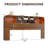 Curved-Edge Bookcase Headboard with Built-In Charging Station & Adjustable LED Lighting, King-350712591-350712817