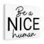 Be Nice Human - Wrapped Canvas Print-866386871