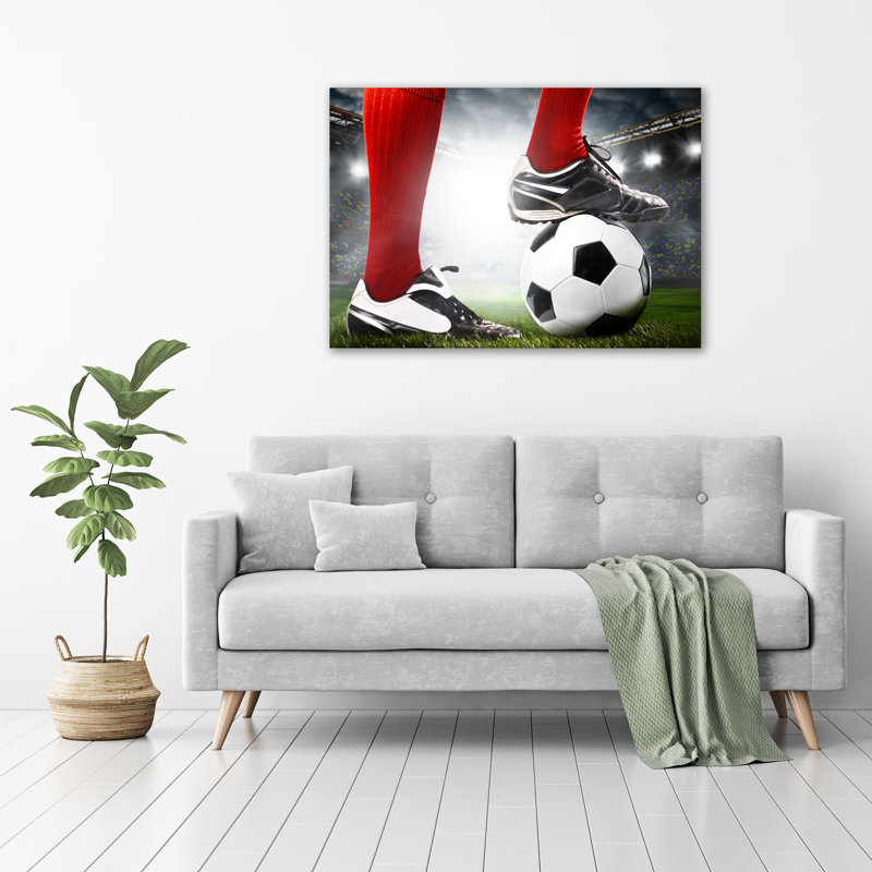 Player's Legs - Wrapped Canvas Print