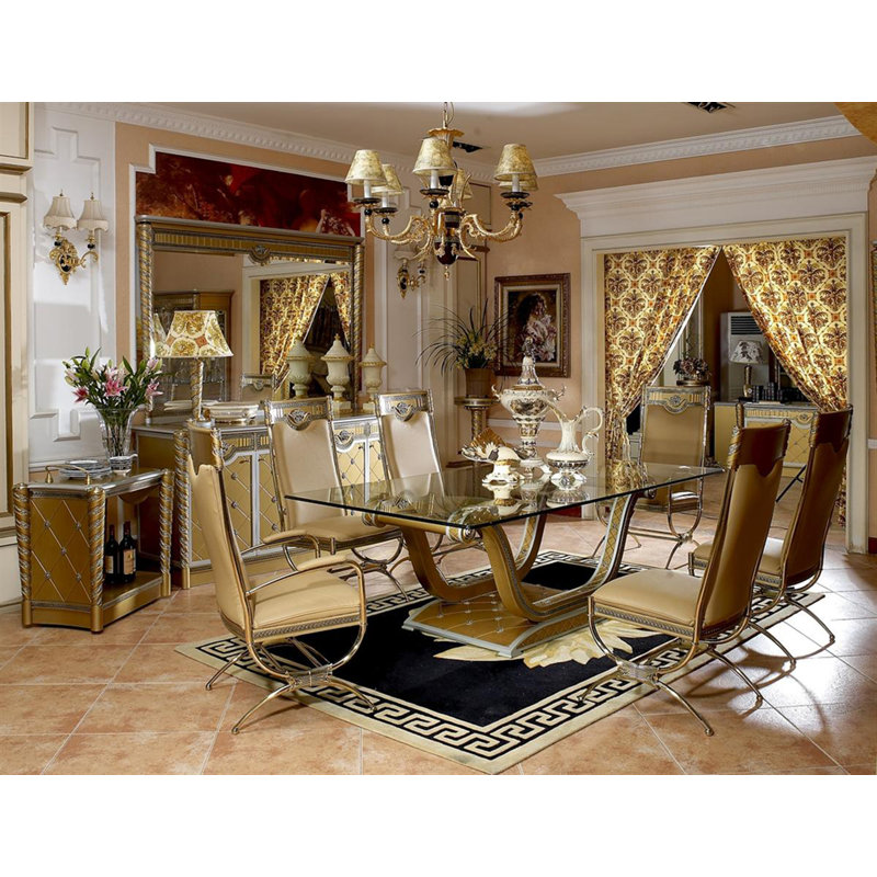 Zeus Square Glass Dining Table