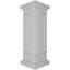 Poteau de poteau d'angle avec panneau, tête plate et garniture de base (trousse d'installation incluse)-83842538